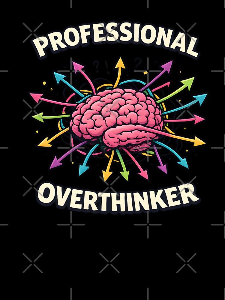 Professional Overthinker – Colorful Brain & Chaos Mind Design by blankTeeShirt