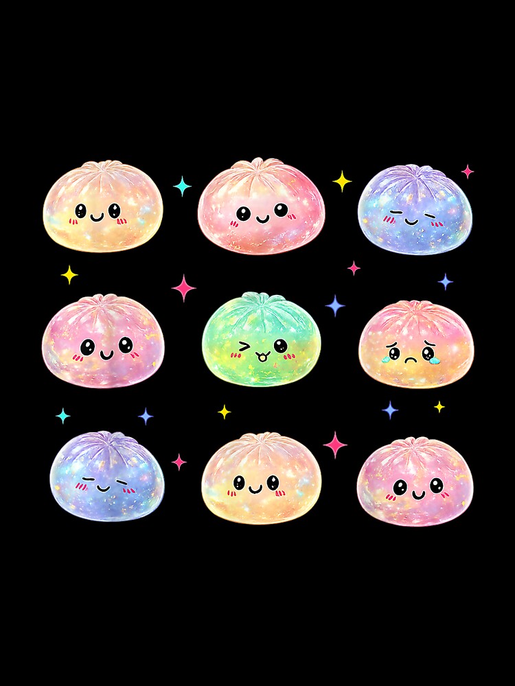 Kawaii Dumpling Cute Pastel Anime Dumpling Lovers Kids Girls by mjohnson9