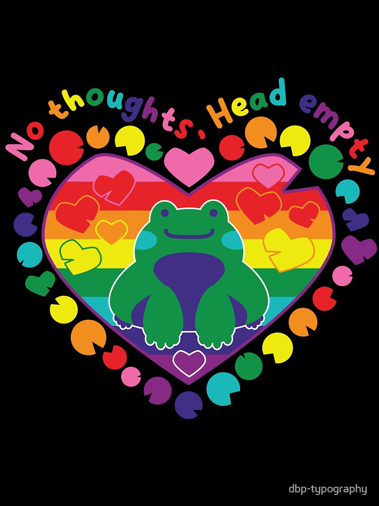 No thoughts, Head empty [rainbow] by deadbeatprince-typography