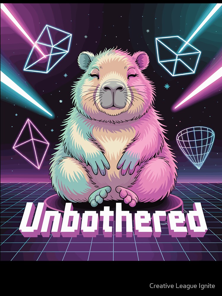 Unbothered Capybara by Creative League Ignite