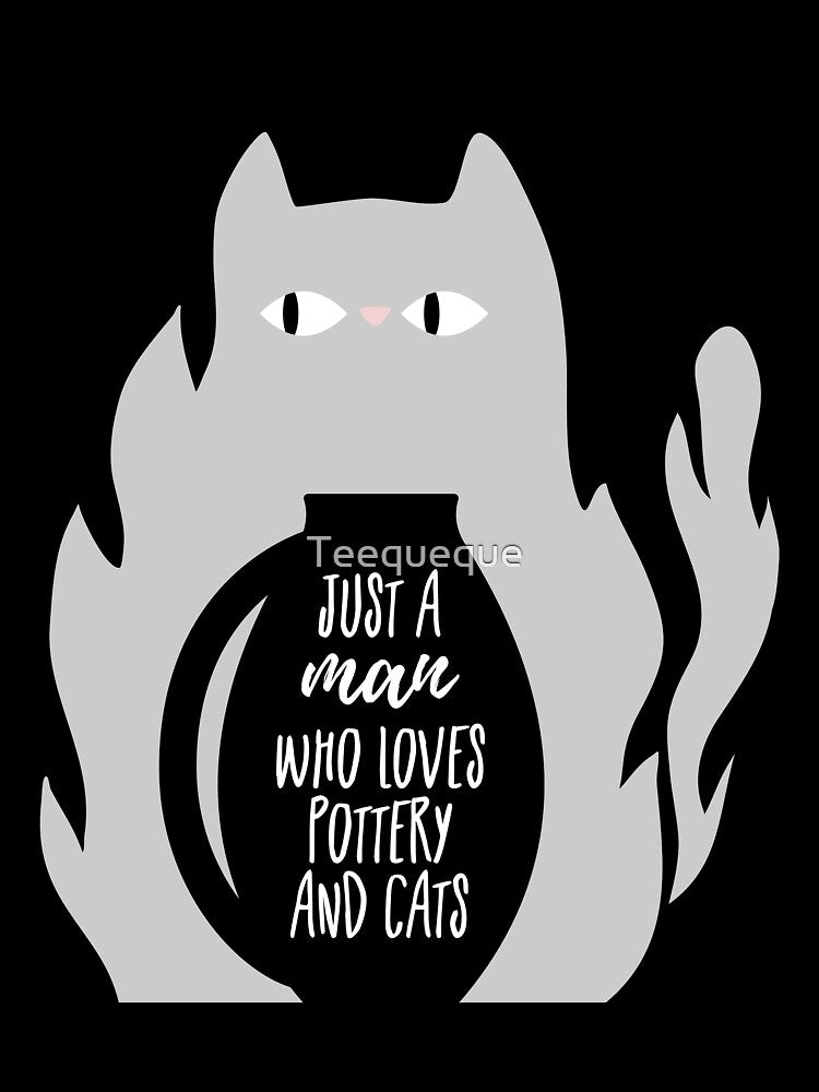 A man who loves pottery and cats by Teequeque