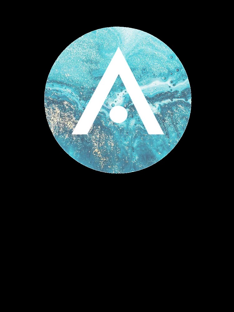 Blue and Gold Marble Aveda Logo by Dalaura