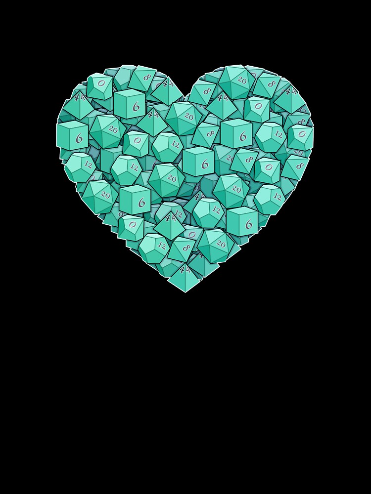 Dice Heart - Cyan by -Solarly-