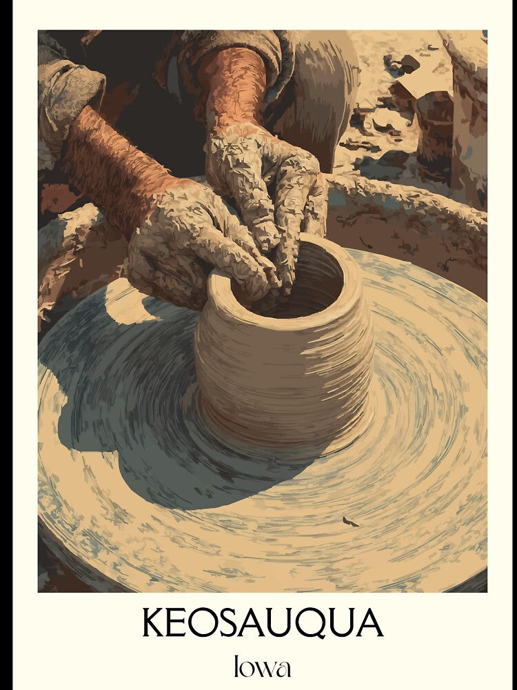 Keosauqua Iowa Pottery | Artisan Craft Poster by TuncGK