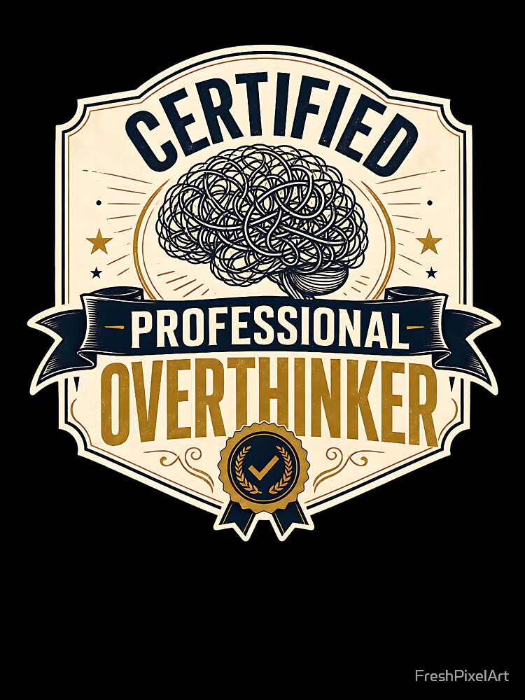 Certified Professional Overthinker by FreshPixelArt