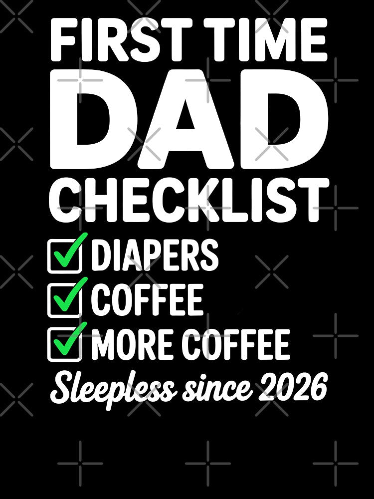 First Time Dad Checklist Sleepless Since 2026 New Dad Gift by Say It With Ink