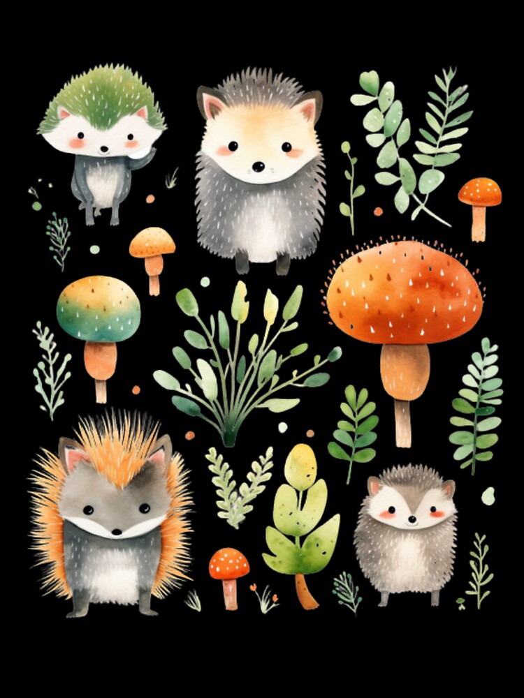 Kawaii Hedgehogs by MarcinCollie