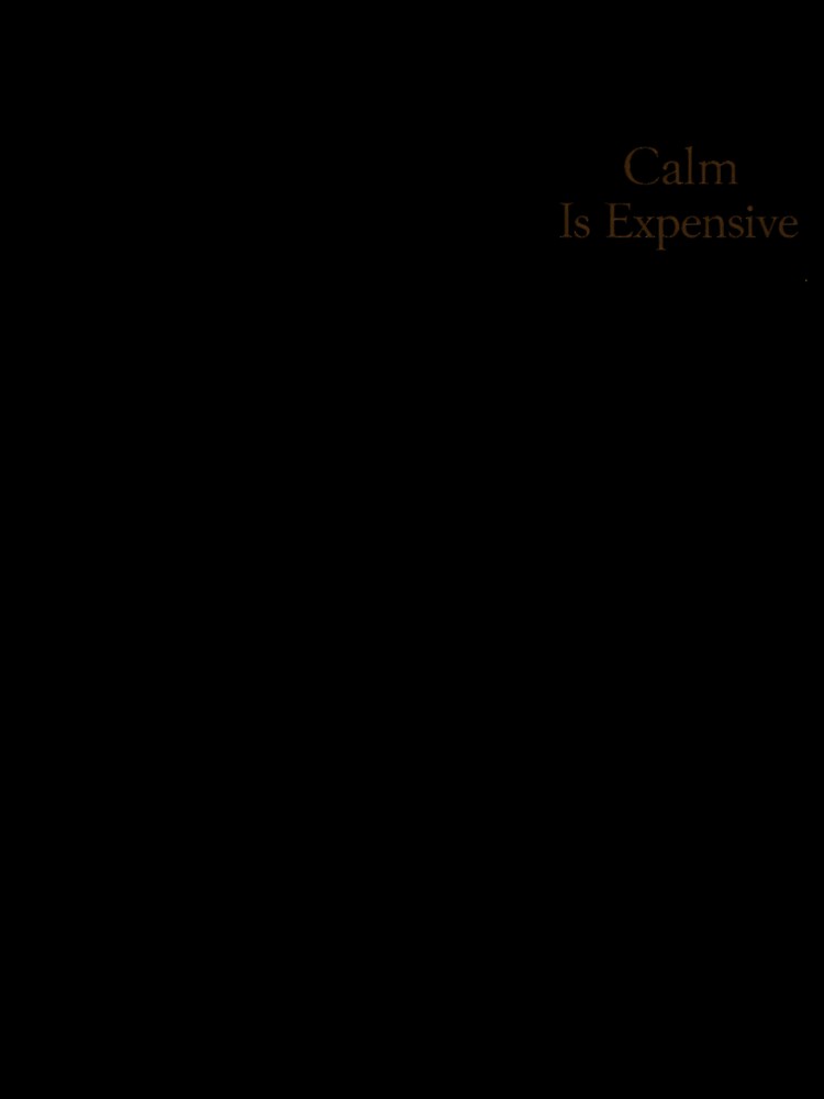 Calm Is Expensive — Quiet Luxury Typography by BeaVibes