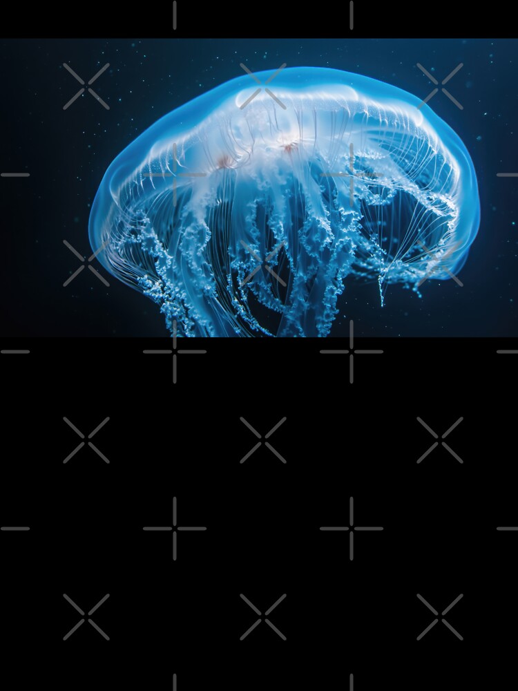 Glow jellyfish in deep sea by anytka