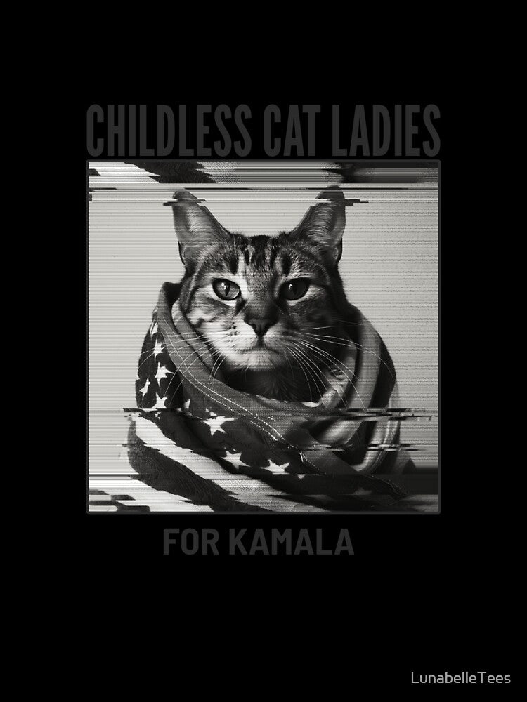 Childless Cat Ladies For Kamala by LunabelleTees