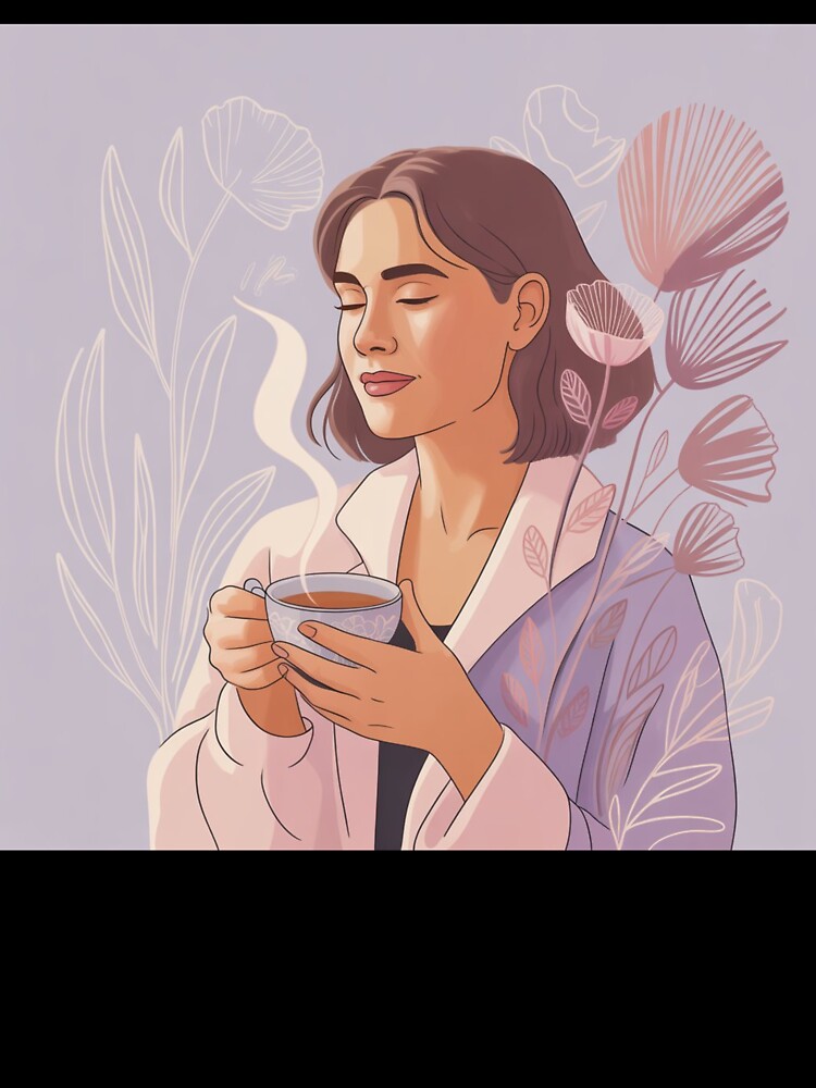 Mostly Zen Woman – Soft Feminine Illustration by MostlyZen
