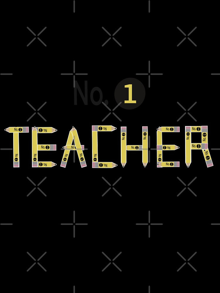 Number One Teacher: Pencil Lettering Design by esw22