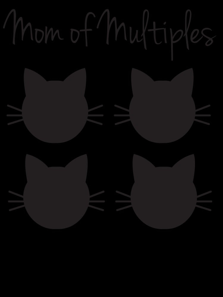 Mom of Multiples, 4 Cat Mom, Pet lover, Cat lover, Fur Mom by SmokeyRidge