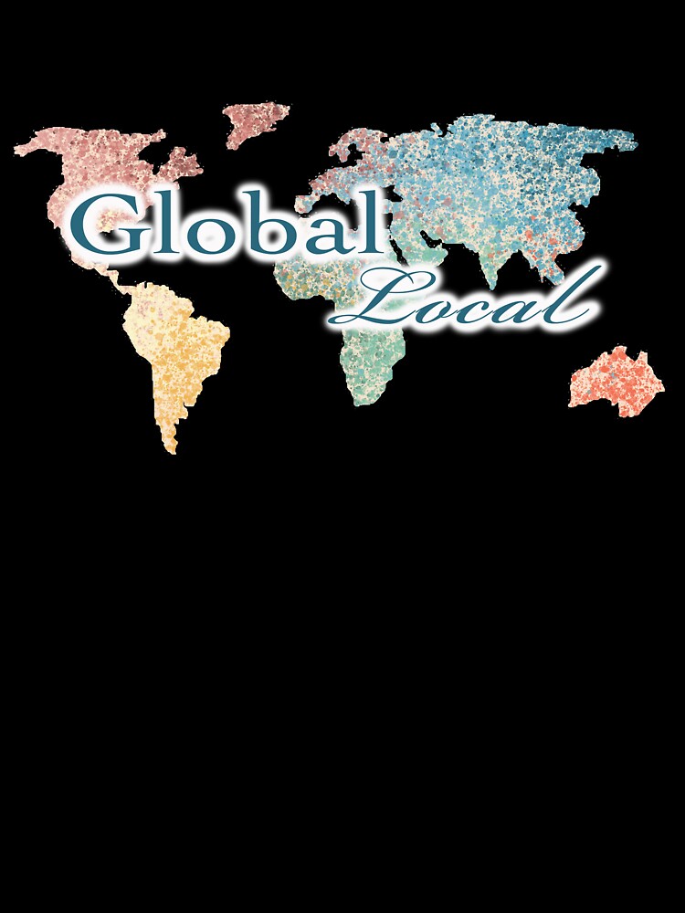 Global Local, Colorful World Map by HaanaSam