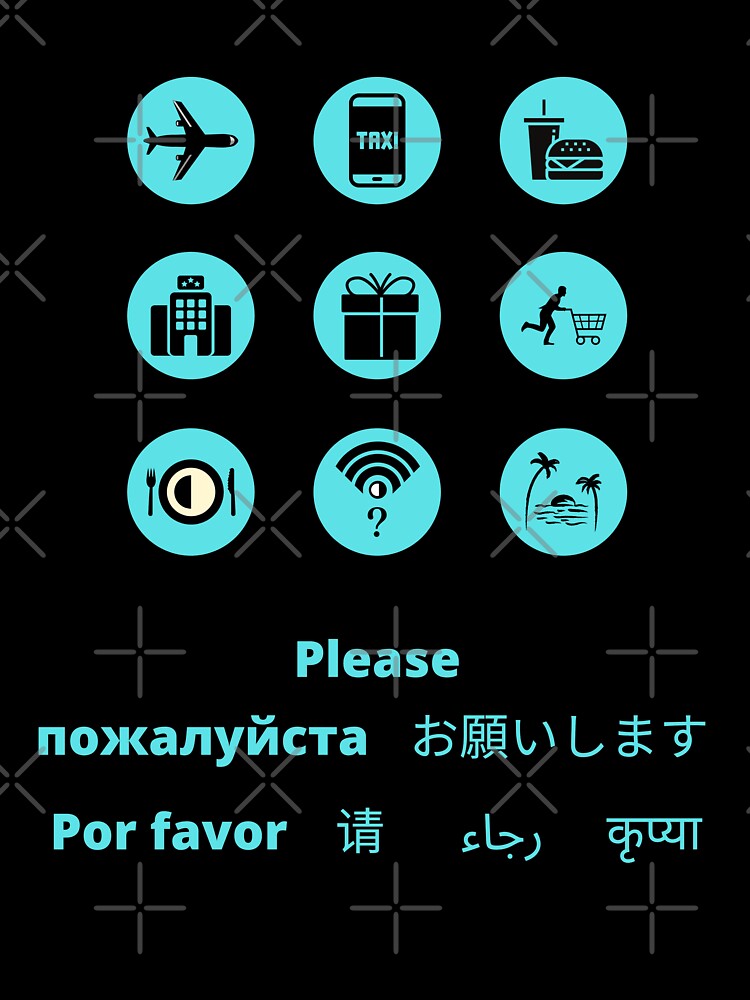 Travelling and Tourism Translator Icons by CLPDesignLab