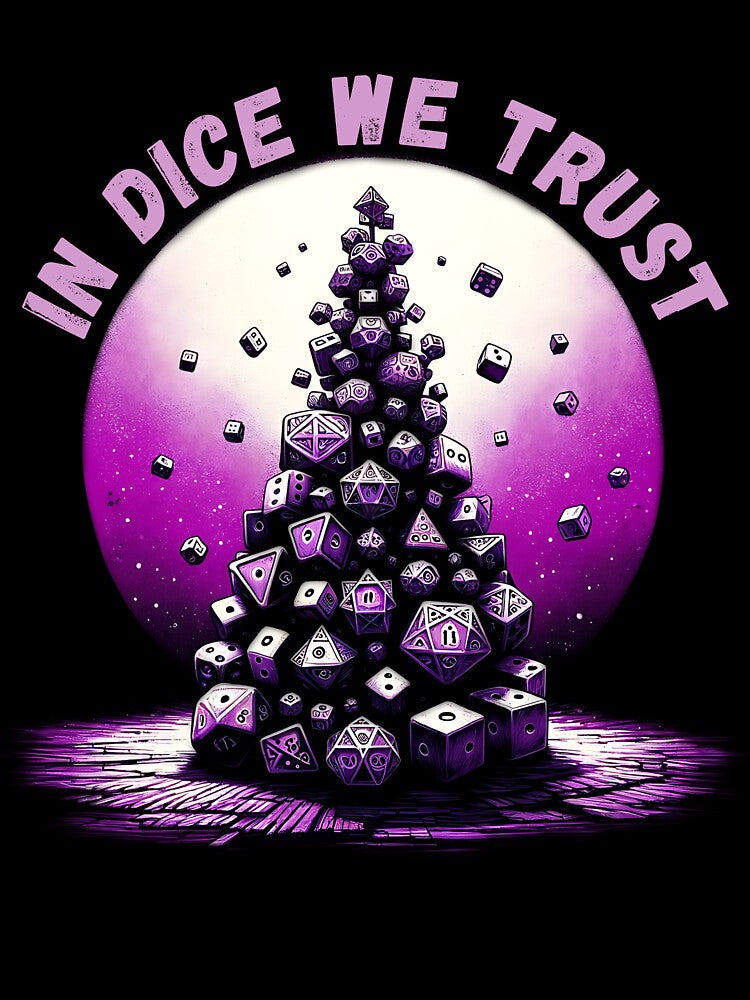 Board Game Fan Gift - In Dice We Trust by Joyful-Park