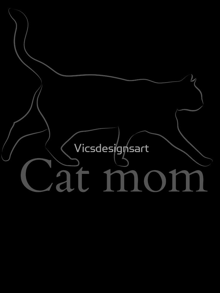 Cat mom by Vicsdesignsart