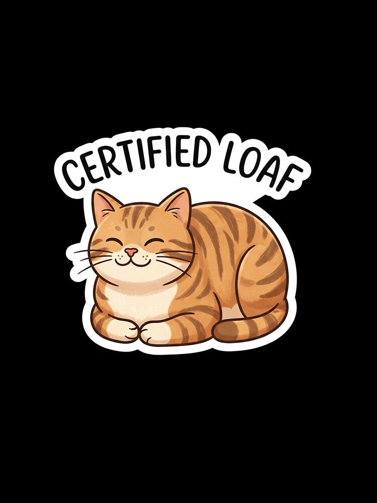 Certified Loaf Cute Orange Tabby Cat by Owcomm