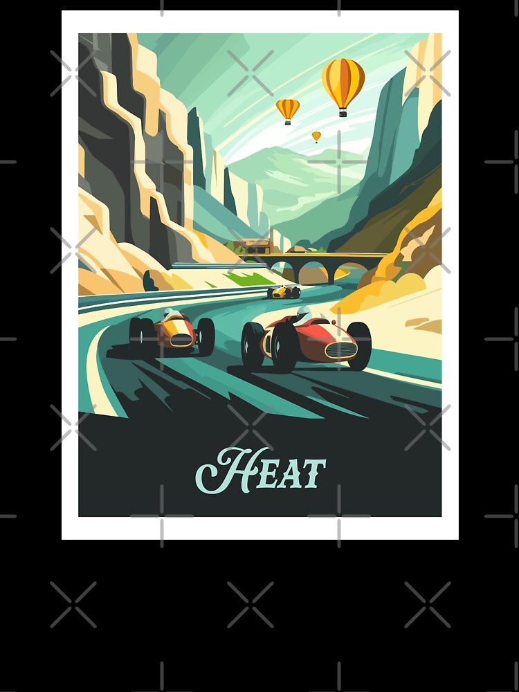 HEAT - Inspired Poster / Retro Board Game Poster / Wall Art Print / Fantasy, Board Game, RPG, DnD / Home Decor Gift Idea by RoleplayRealm
