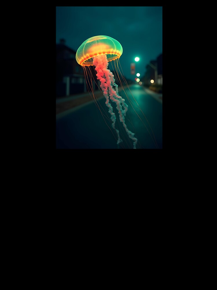 Ethereal Jellyfish Urban Night by ShadowAndSlate