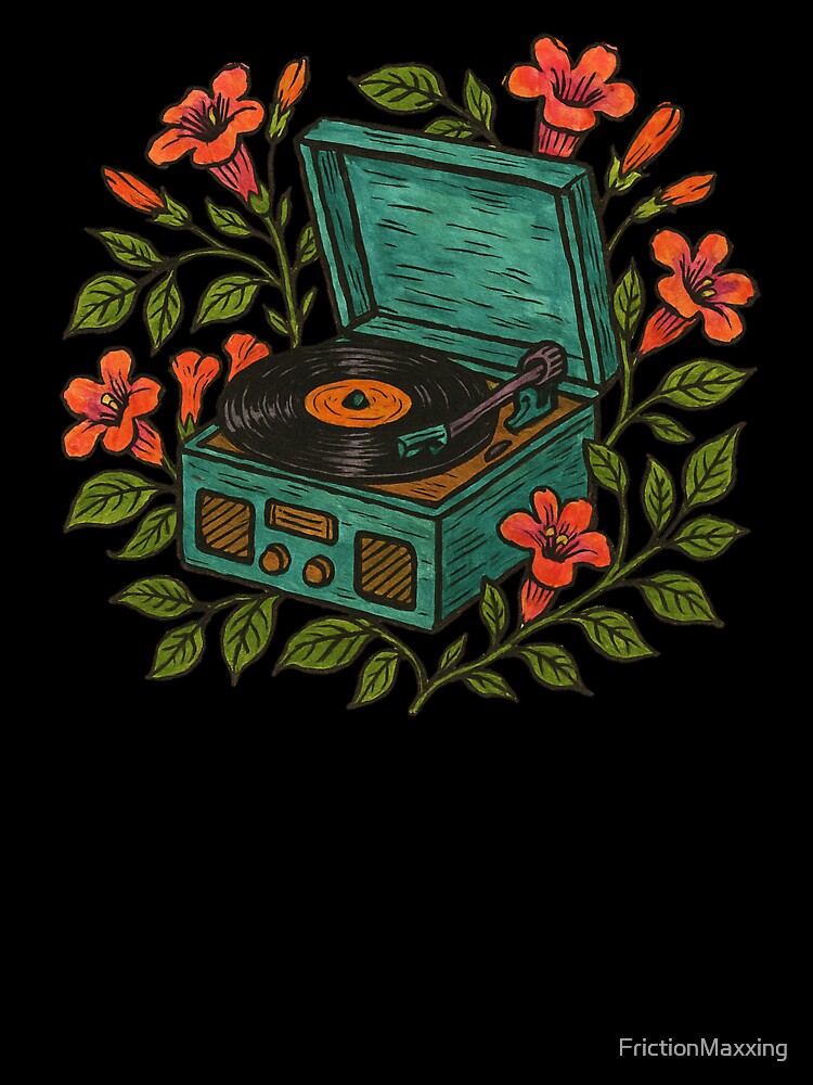 Retro Vinyl Record Player by FrictionMaxxing