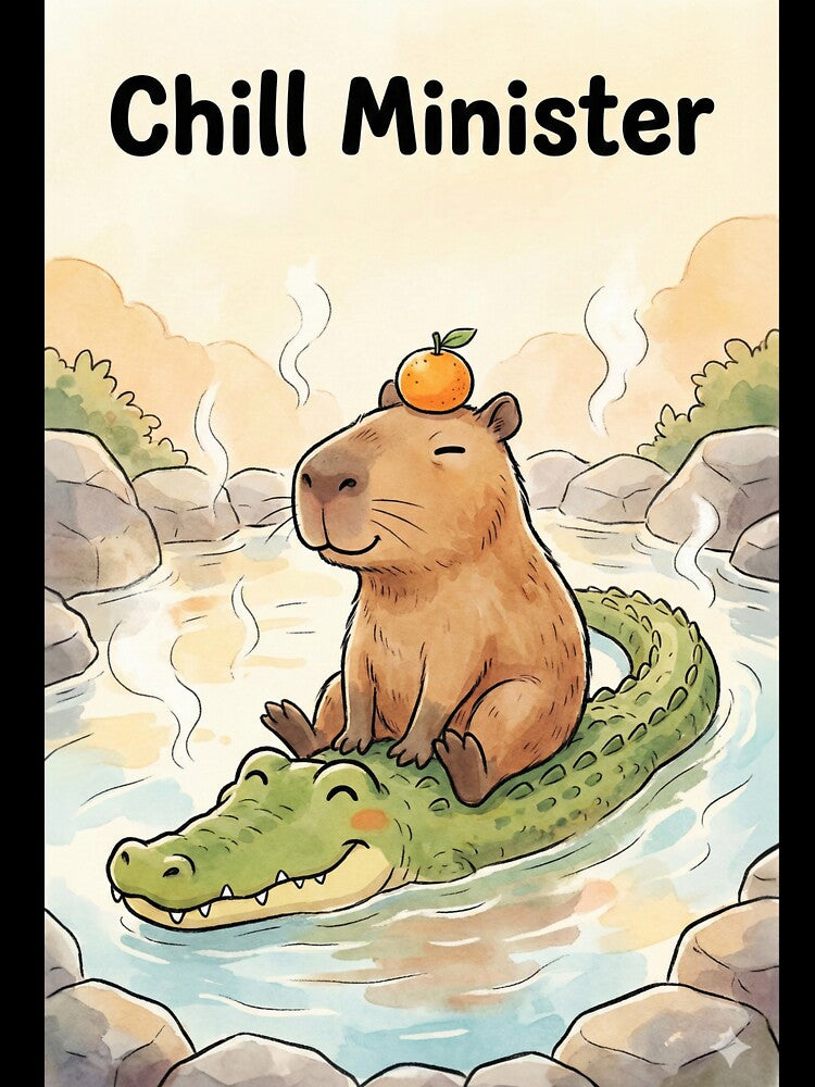 Chill Minister: Capybara Onsen Buddy by NonditStudio