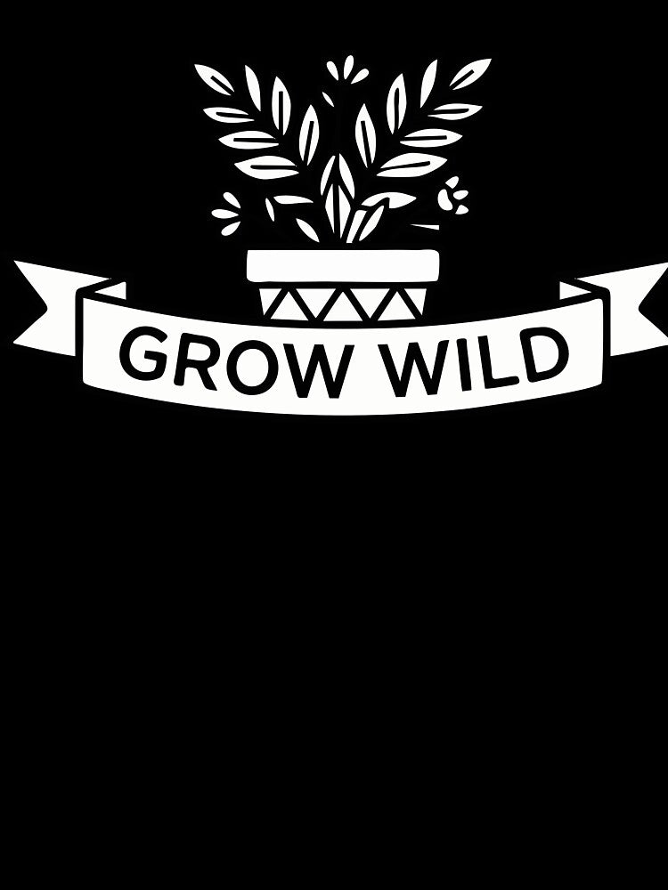Grow Wild - Cute Potted Plant & Gardening Line Art by Abdullah9130
