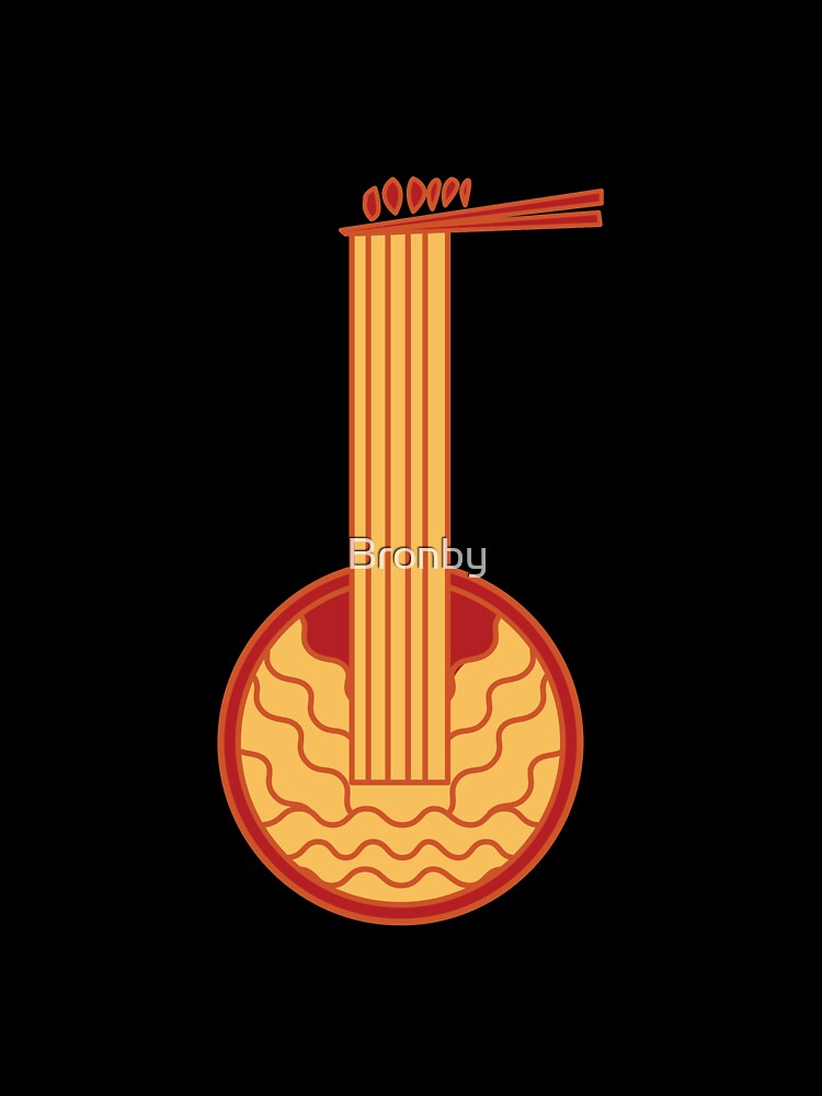 Hot Spicy Noodles Guitar Asian Japanese Ramen by Bronby