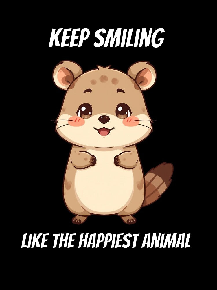 Cute Kawaii Quokka Keep Smiling Happiest Animal by AnimalMemeHub