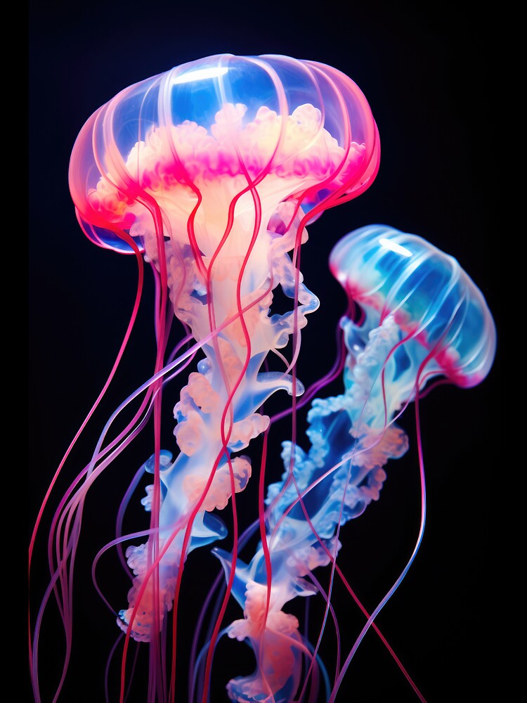 Jellyfish 01 Blue and Pink by mhfoto
