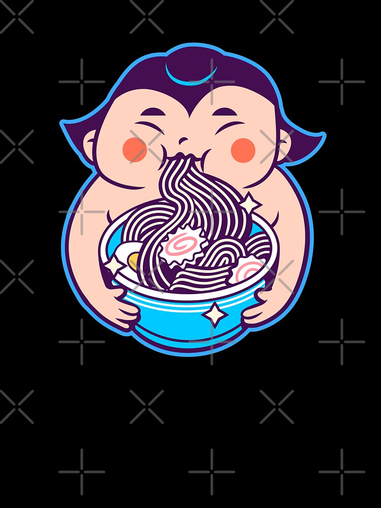 Cute Kid Eating Ramen by Sunset-1
