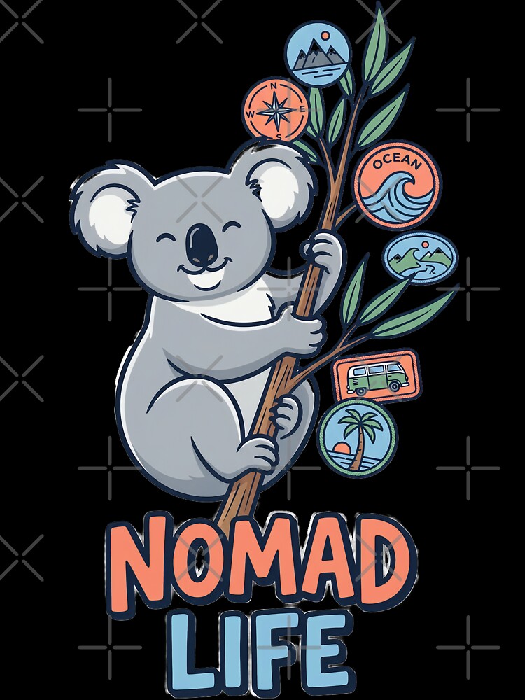 Nomad Life Koala Travel Sticker Adventure by Quillway