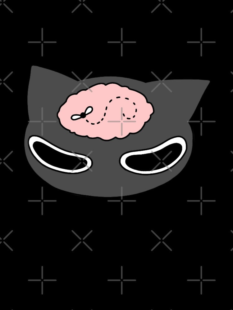 Cat Doodle: No Thoughts by AokiHarrisDraws