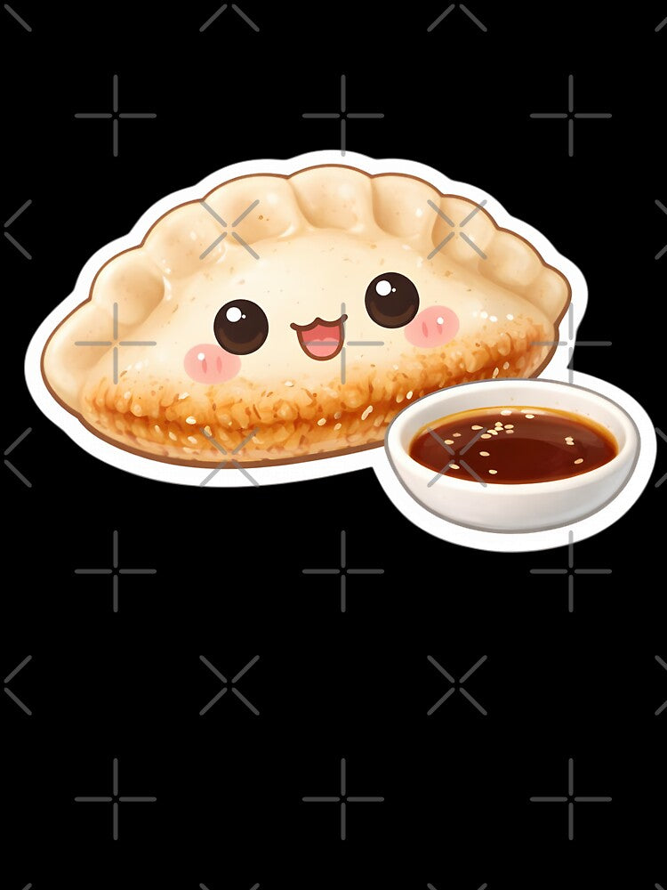 Cute Kawaii Gyoza Dumpling – Japanese Food Lover Sticker by DesignEG