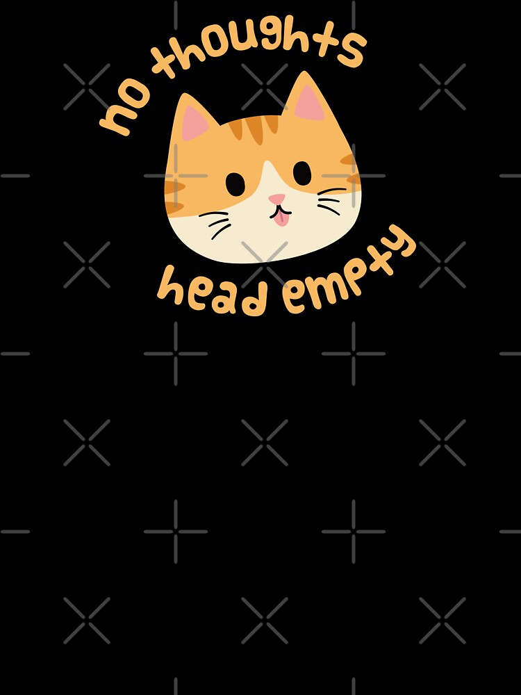 No Thoughts Orange Cat by ElectricFangs