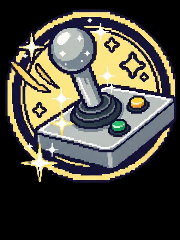 Retro Space Arcade Joystick Pixel Art by Dzblack