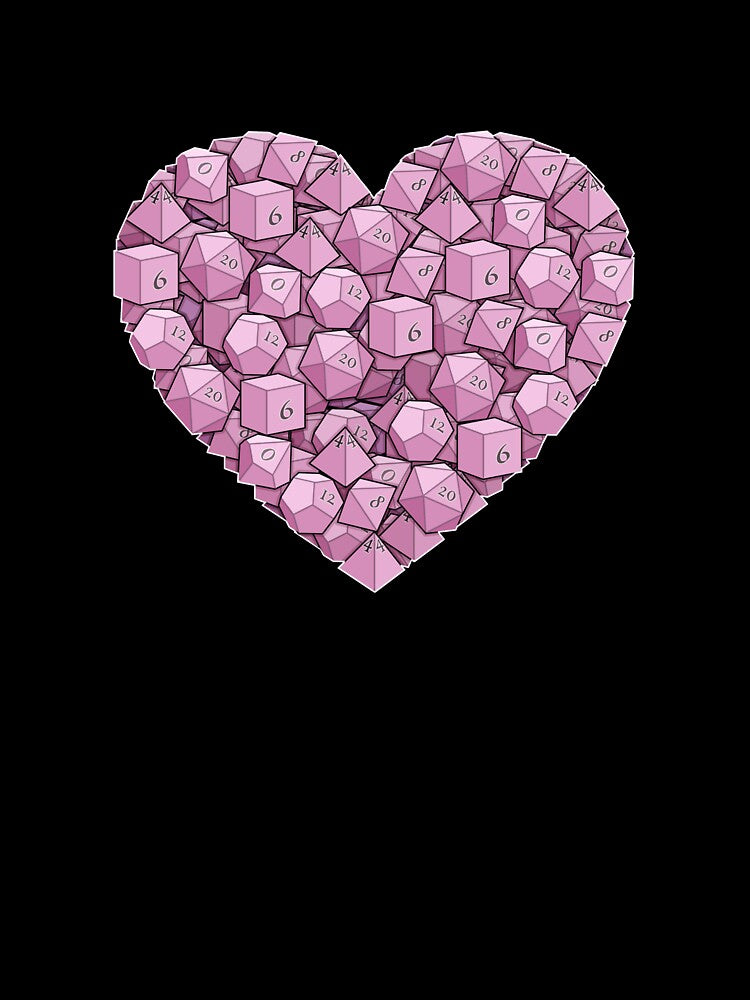Dice Heart - Pink by -Solarly-