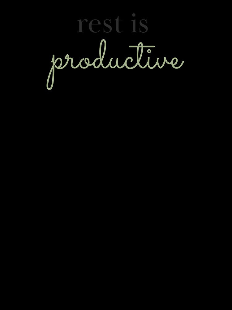 Rest is Productive - Growth Mindset Mental Health by GentleBecoming