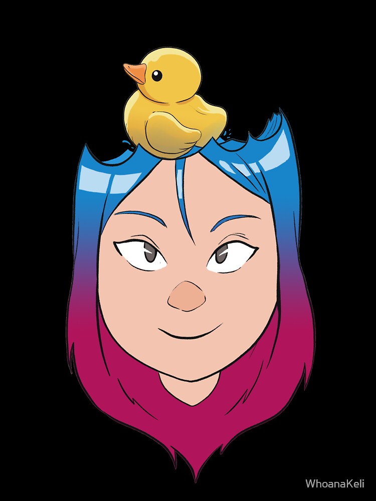 Cute girl with a rubber duck by WhoanaKeli