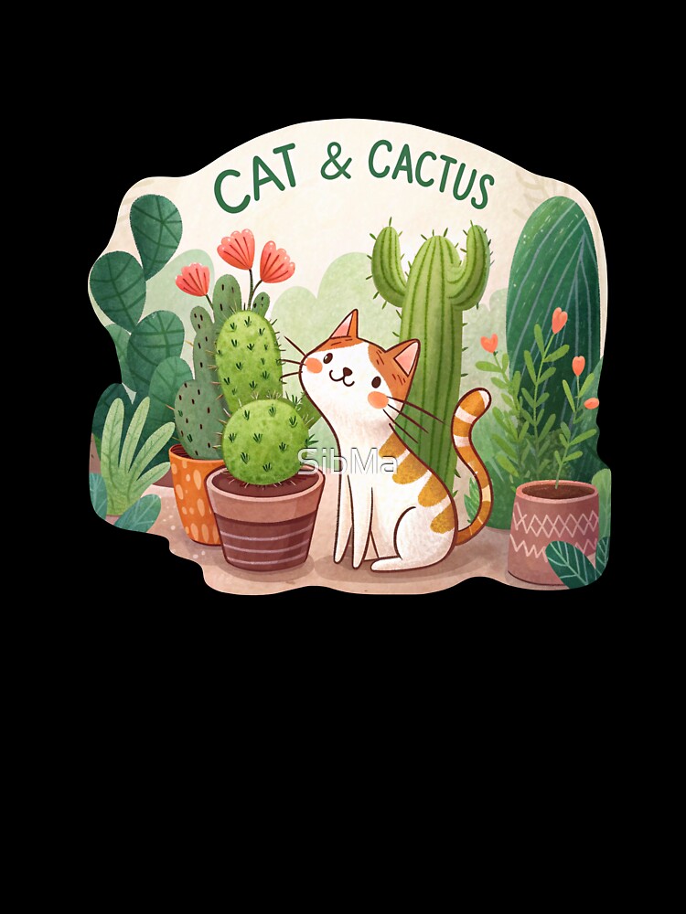 Cat & Cactus Combo by SibMa