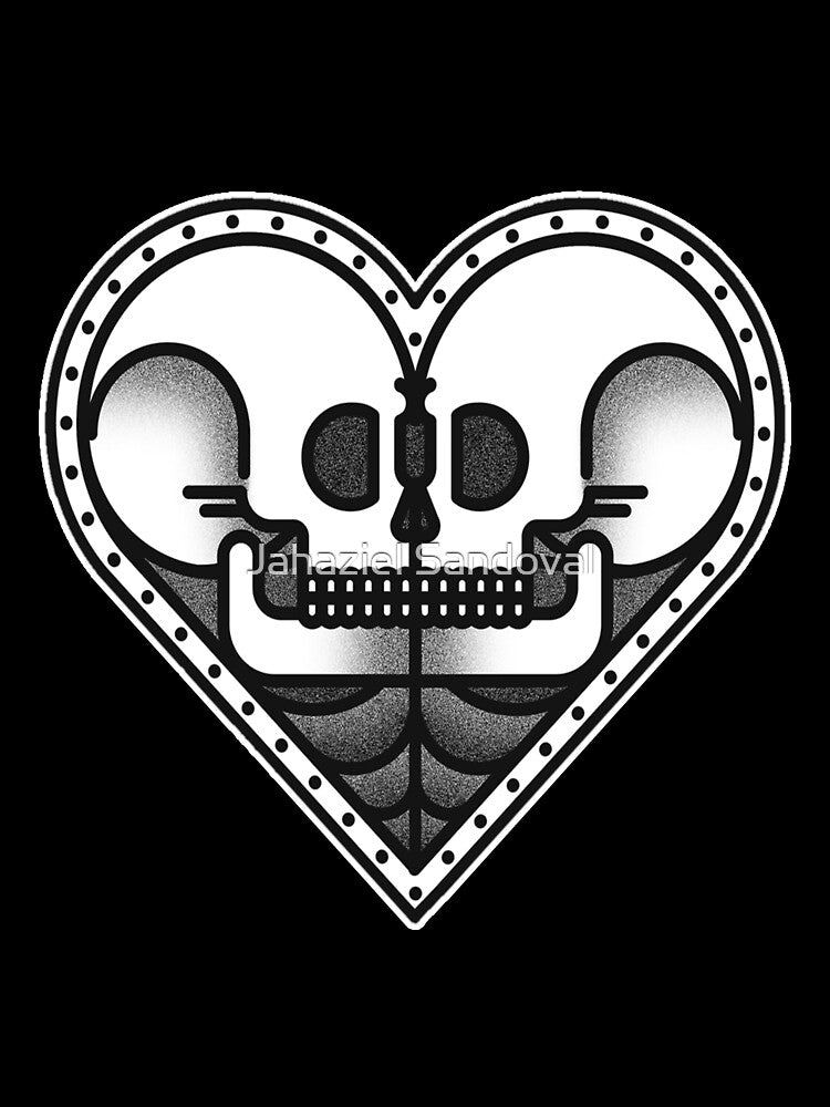 Heart Skulls Tattoo Design by Jahaziel Sandoval