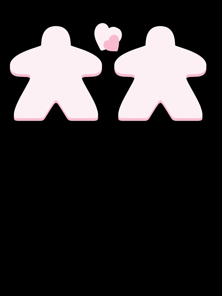 Pink Heart Board Game Meeple Love Valentine Pattern by BeamGeeks