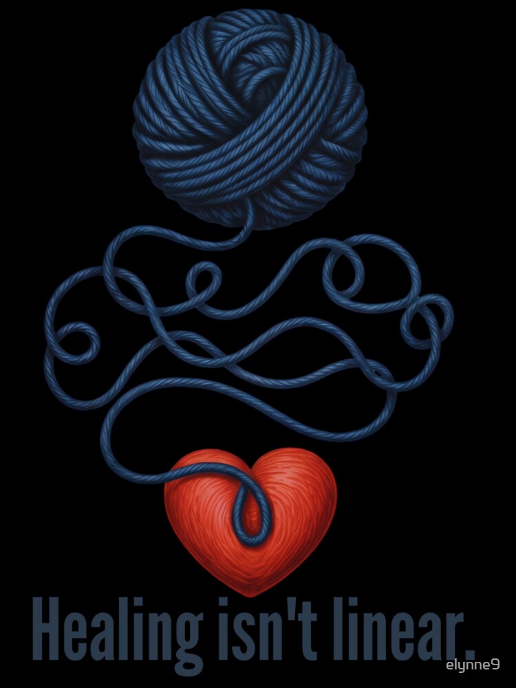 Mental Health Self Growth, Inner Work Art, The Work Is The Healing by elynne9