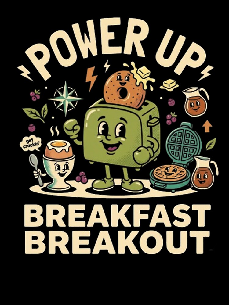 Power Up Breakfast – Whimsical Food Character Design by Dogandesighn