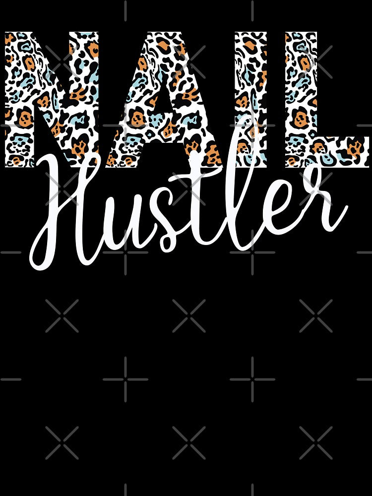 Leopard Pattern Nail Hustler Nail Tech Techniques Nail Boss Nail Artist Beauticians Manicurist Salon Stuff Decor by Dr.YesOrNo