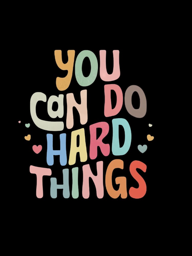 You Can Do Hard Things Teacher Shirt – Motivational Teacher Quote | Positive Classroom Decor & Growth Mindset Gift by ArtiVibeAura