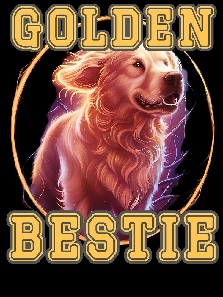 GOLDEN BESTIE energetic Golden Retriever parent design by Jt41
