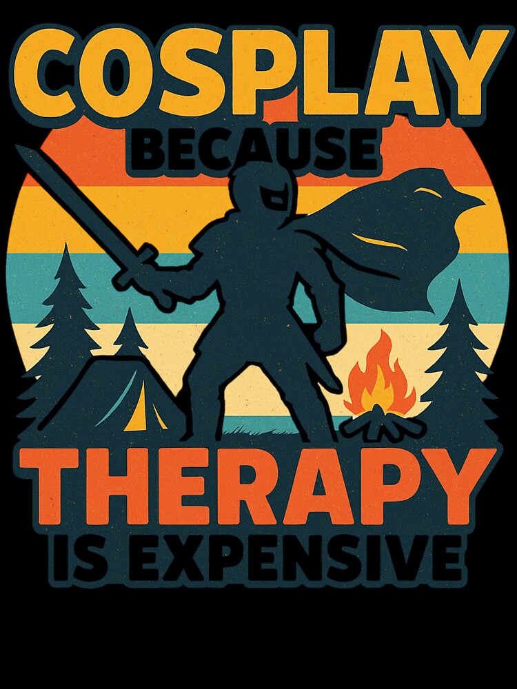 Cosplay Because Therapy Is Expensive – Retro Comic Style by Meandmyshop