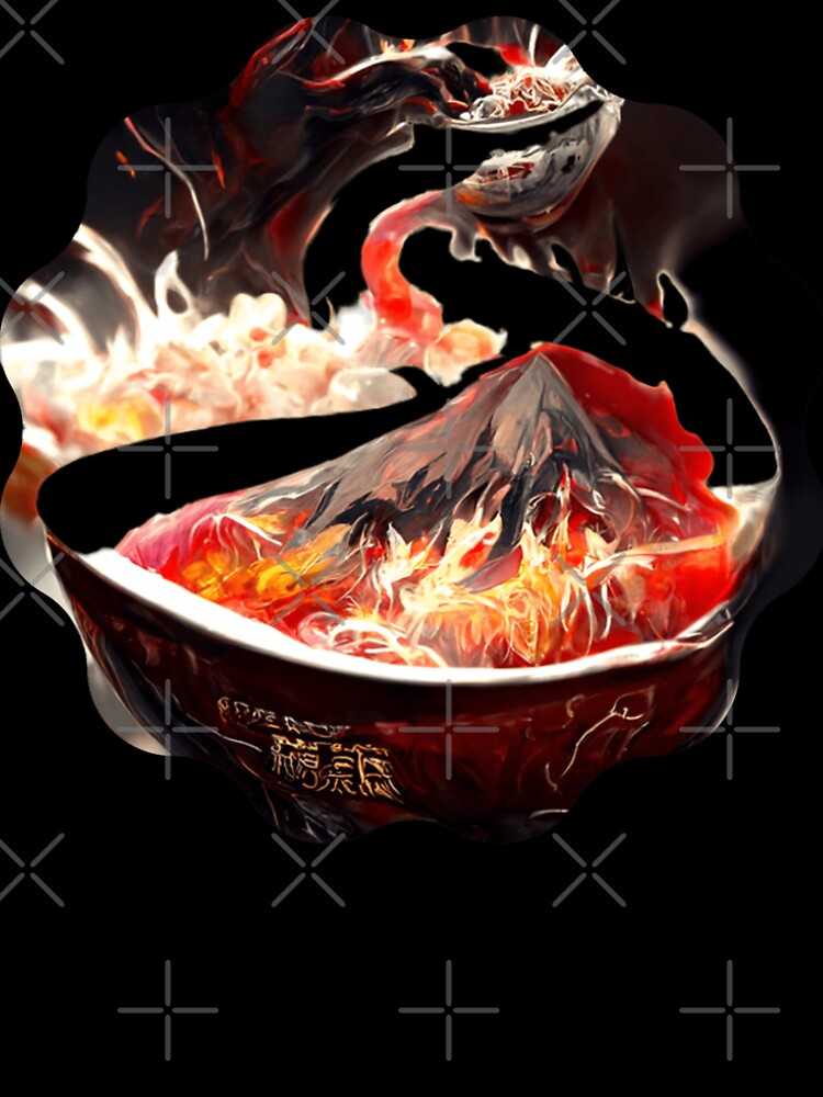 Mount Fuji Dragon Ramen by zheworkstudio