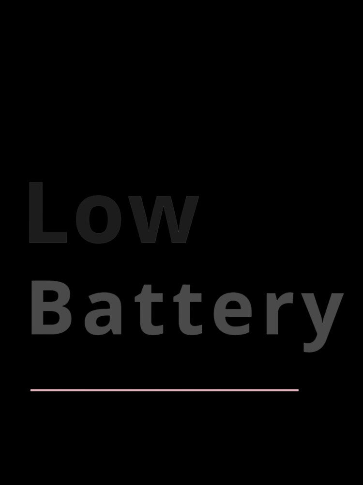 Low Battery – Minimalist Introvert Quote Design by Low Battery Society